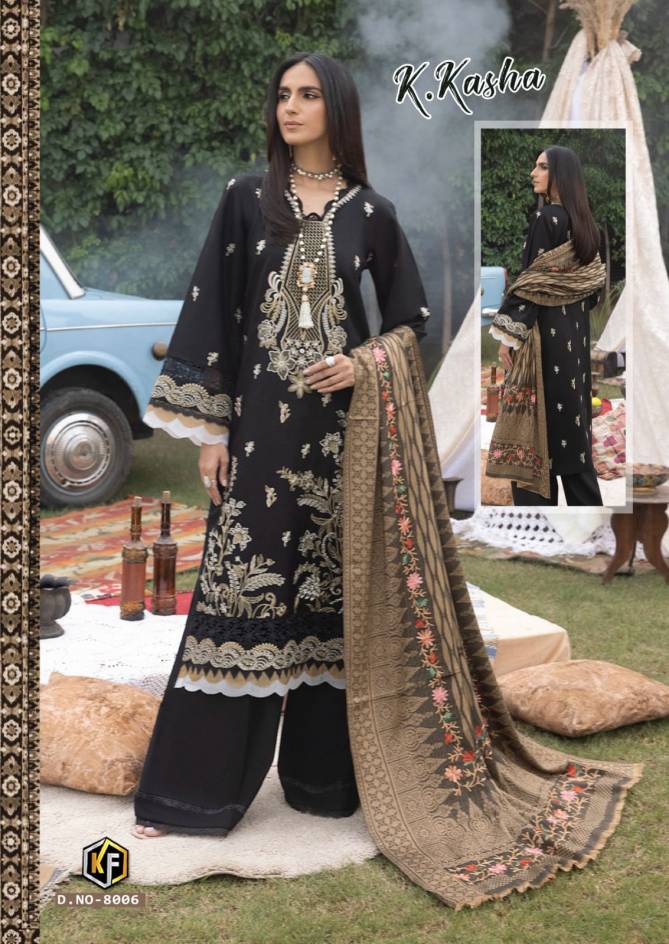 K Kasha Vol 8 By Keval Cotton Pakistani Dress Material Wholesale Shop In Surat
